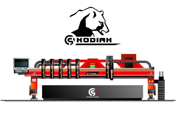 A Kodiak CNC & Oxy-Fuel Cutting Torch, high precision cutting machine.